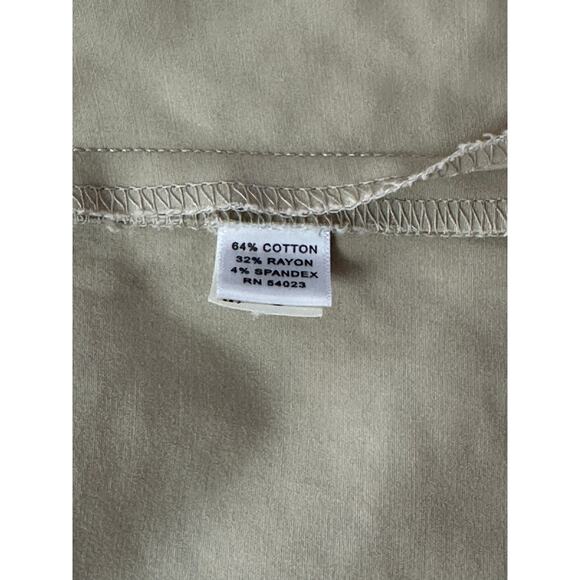 Banana Republic women's sz 8 tan /khaki stretch knee-length pencil skirt - Picture 5 of 8